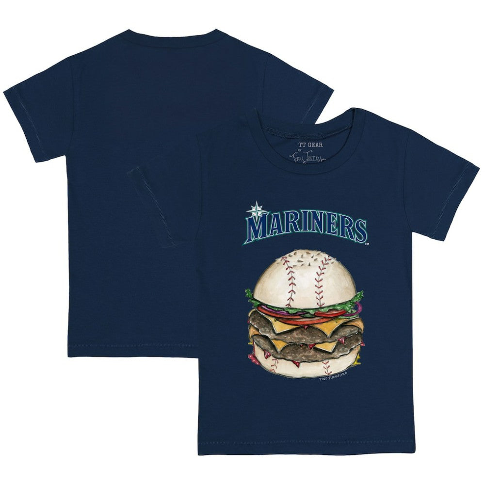 Seattle Mariners Tiny Turnip Youth Burger T-Shirt Navy