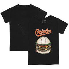 Baltimore Orioles Tiny Turnip Youth Burger T-Shirt Black