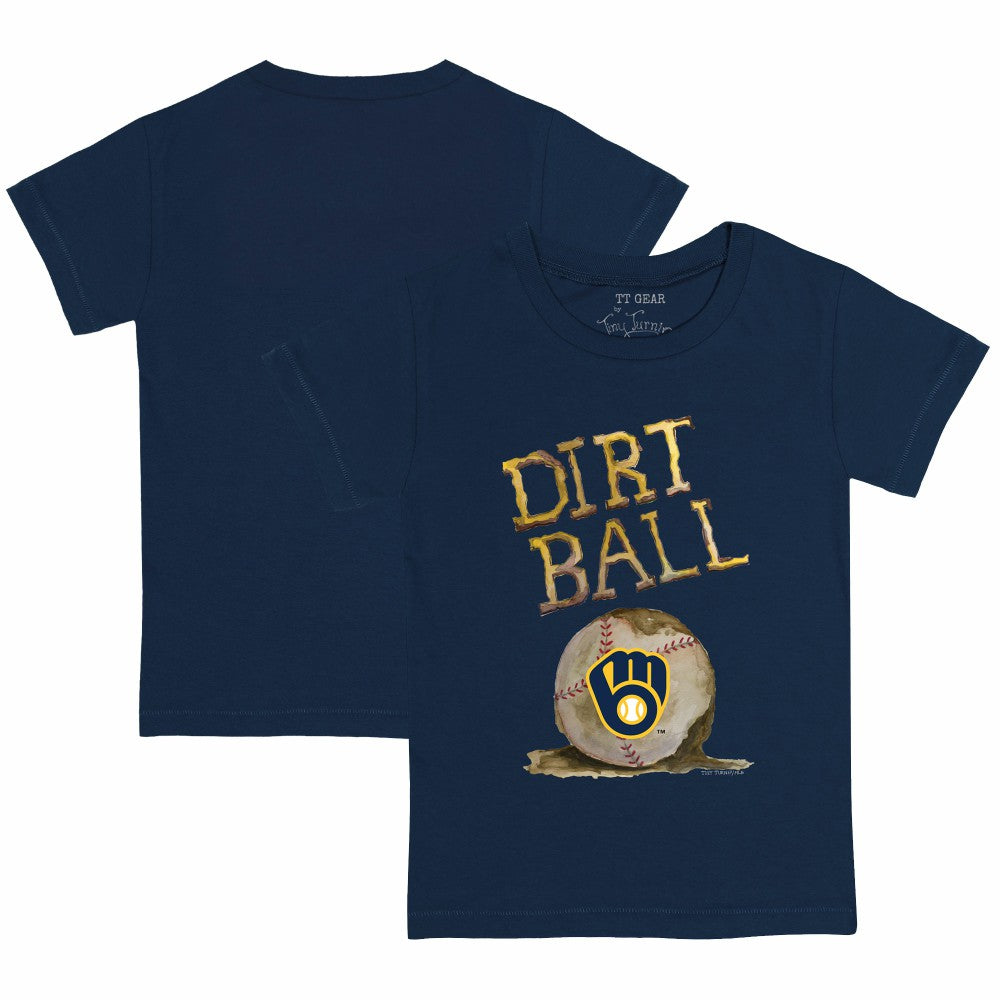 Milwaukee Brewers Tiny Turnip Youth Dirt Ball T-Shirt Navy