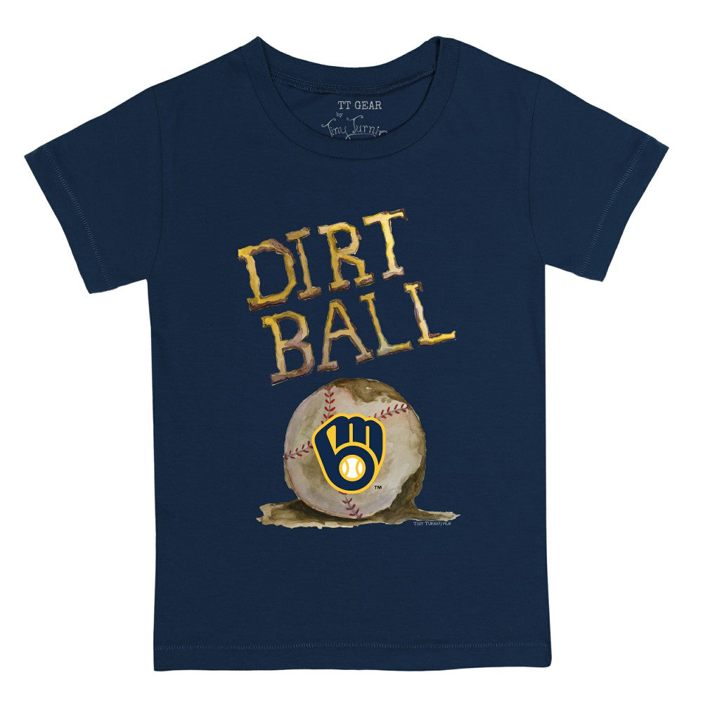 Milwaukee Brewers Tiny Turnip Youth Dirt Ball T-Shirt Navy