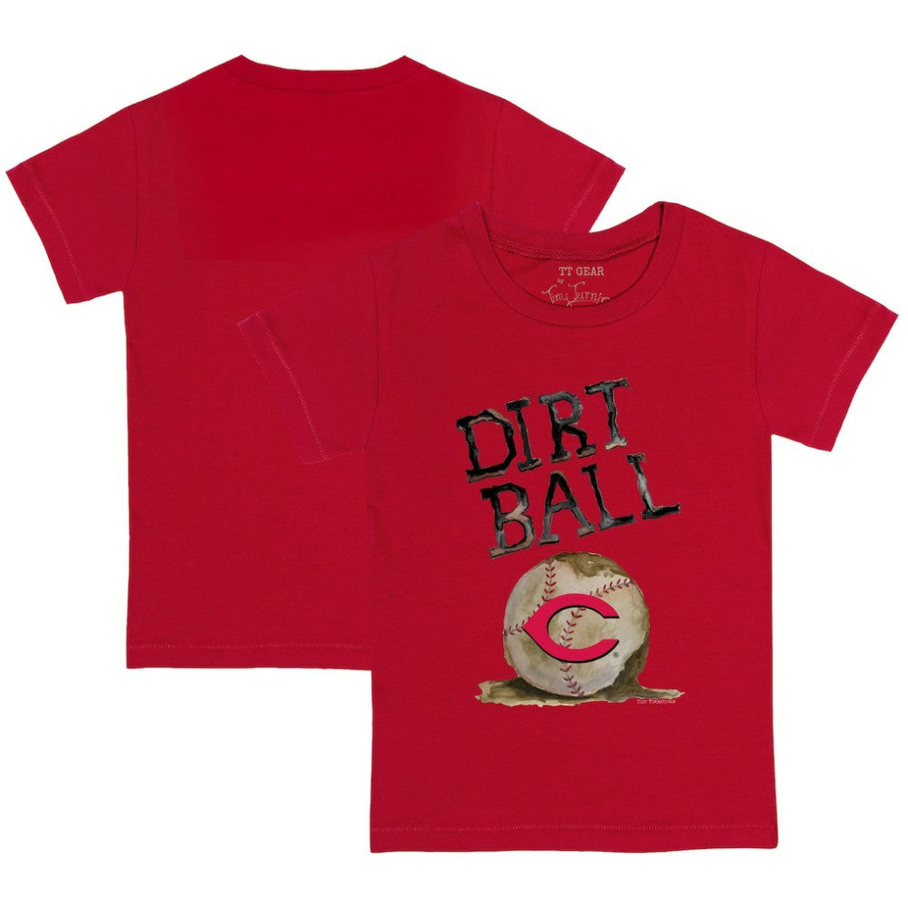 Cincinnati Reds Tiny Turnip Youth Dirt Ball T-Shirt Red