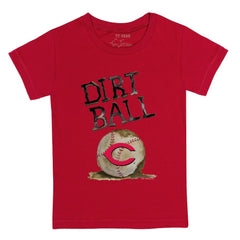 Cincinnati Reds Tiny Turnip Youth Dirt Ball T-Shirt Red