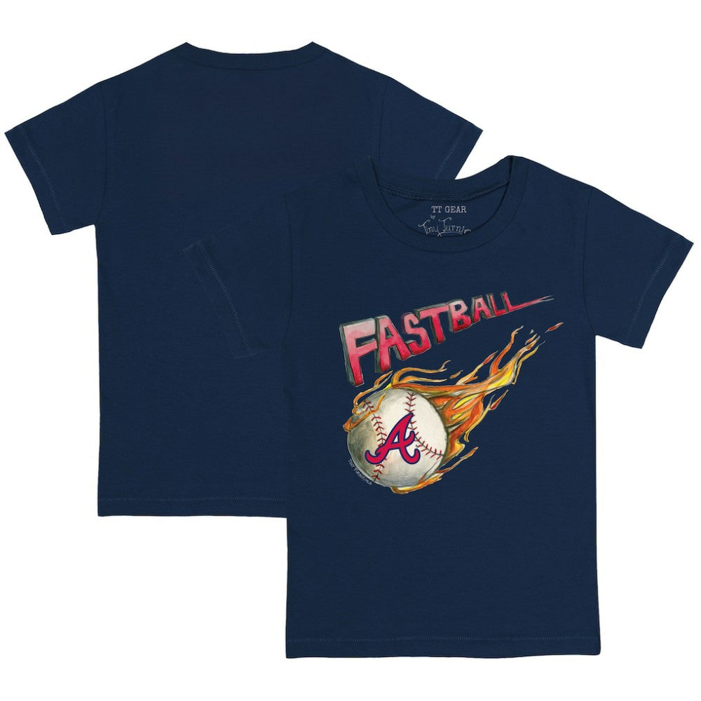 Atlanta Braves Tiny Turnip Youth Fastball T-Shirt Navy