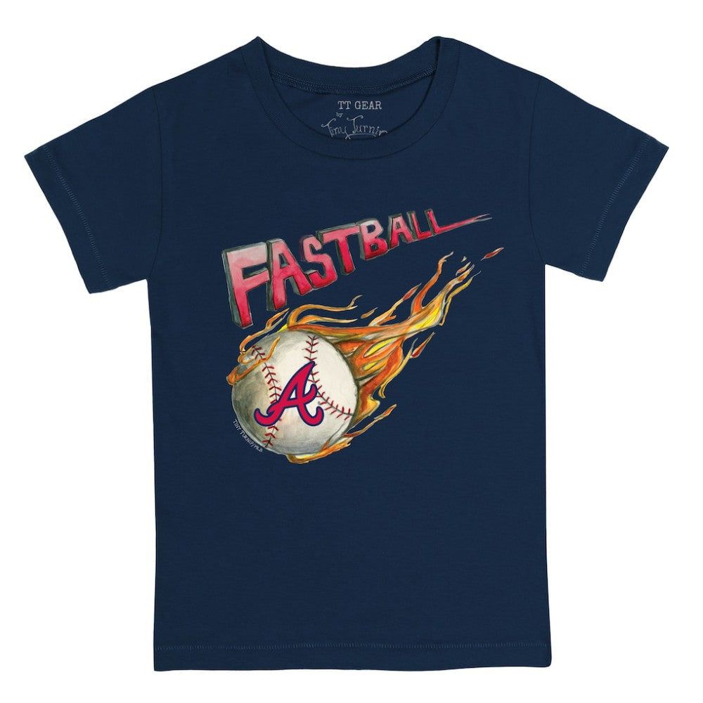 Atlanta Braves Tiny Turnip Youth Fastball T-Shirt Navy