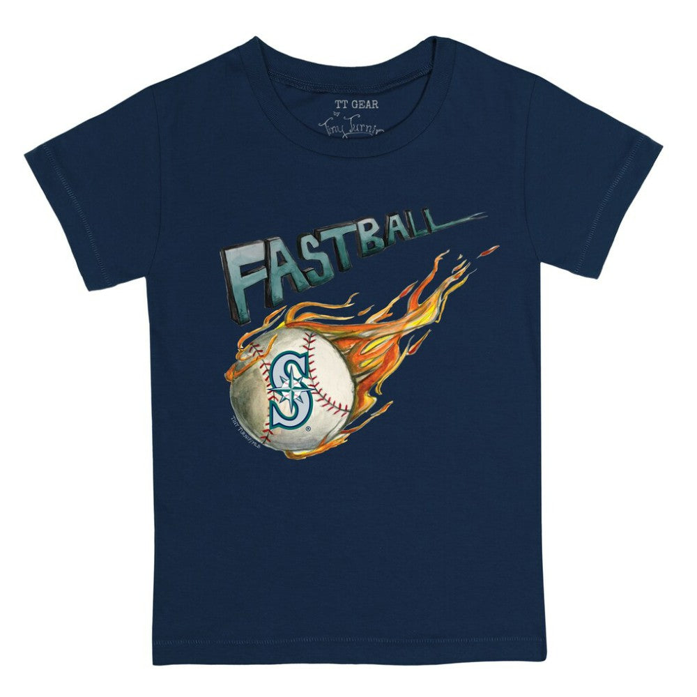 Seattle Mariners Tiny Turnip Youth Fastball T-Shirt Navy