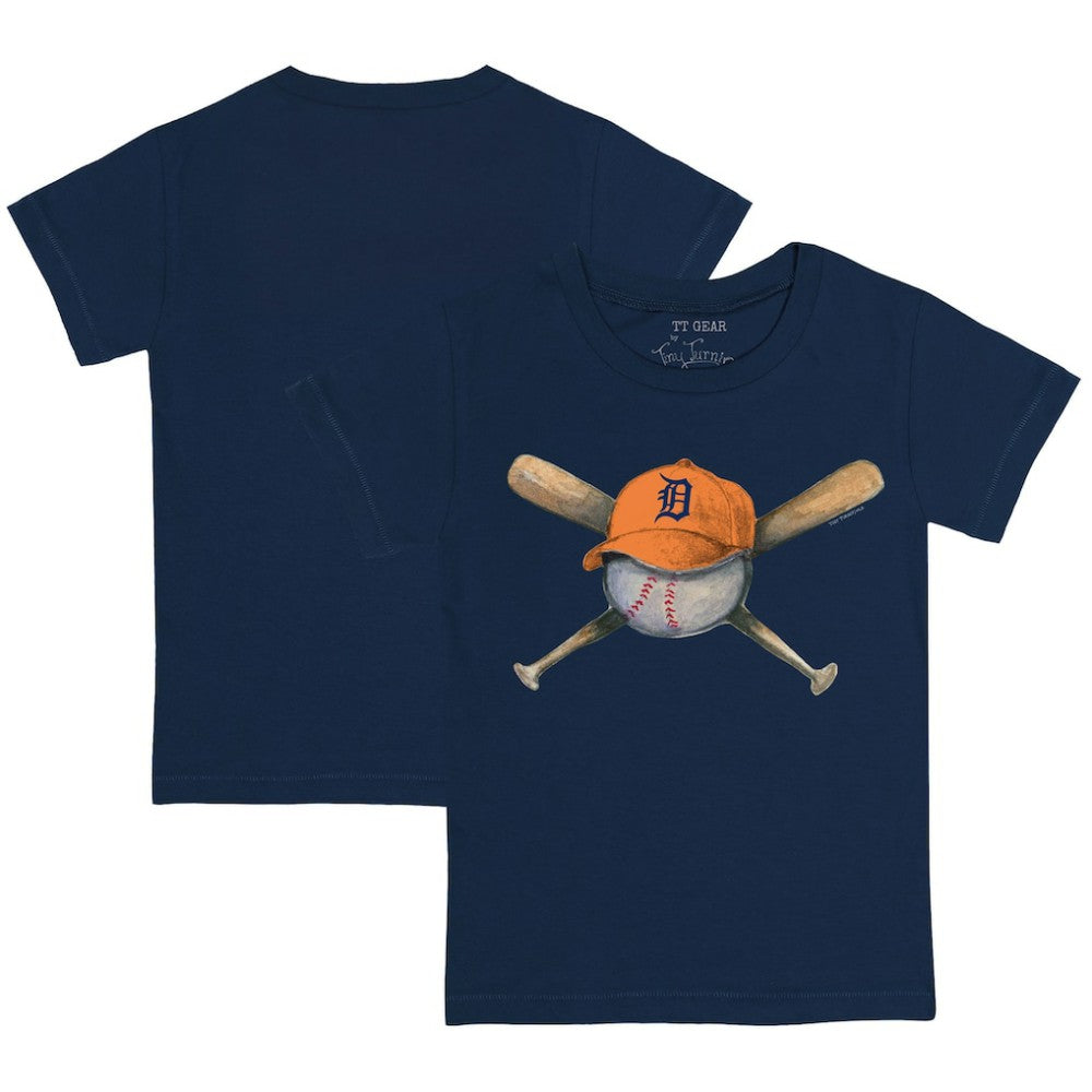 Detroit Tigers Tiny Turnip Youth Hat Crossbats T-Shirt Navy