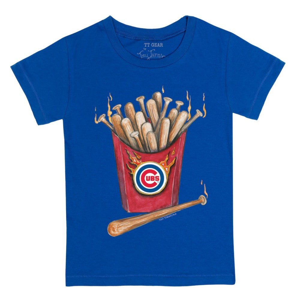 Chicago Cubs Tiny Turnip Youth Hot Bats T-Shirt Royal