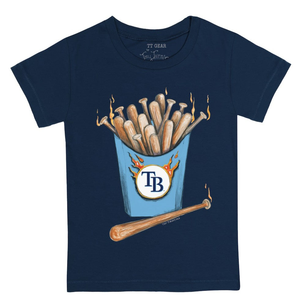 Tampa Bay Rays Tiny Turnip Youth Hot Bats T-Shirt Navy