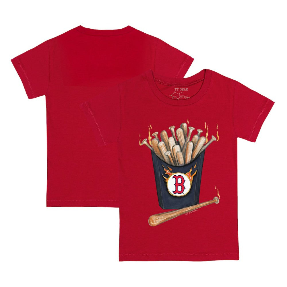 Boston Red Sox Tiny Turnip Youth Hot Bats T-Shirt Red