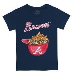 Atlanta Braves Tiny Turnip Youth Nacho Helmet T-Shirt Navy