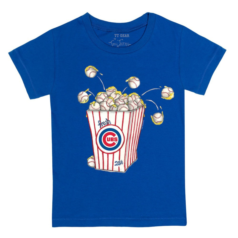 Chicago Cubs Tiny Turnip Youth Popcorn T-Shirt Royal