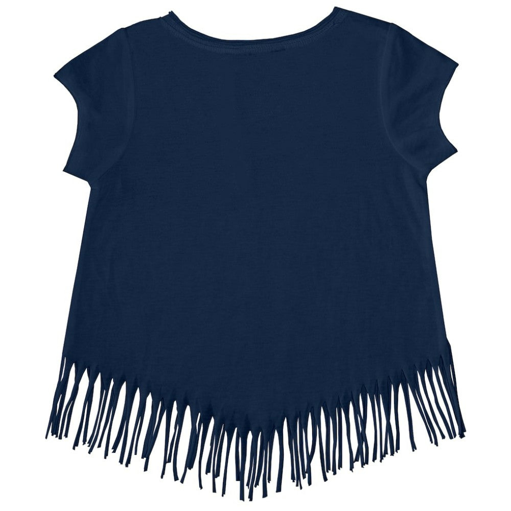 Tampa Bay Rays Tiny Turnip Girls Youth Prism Arrows Fringe T-Shirt Navy