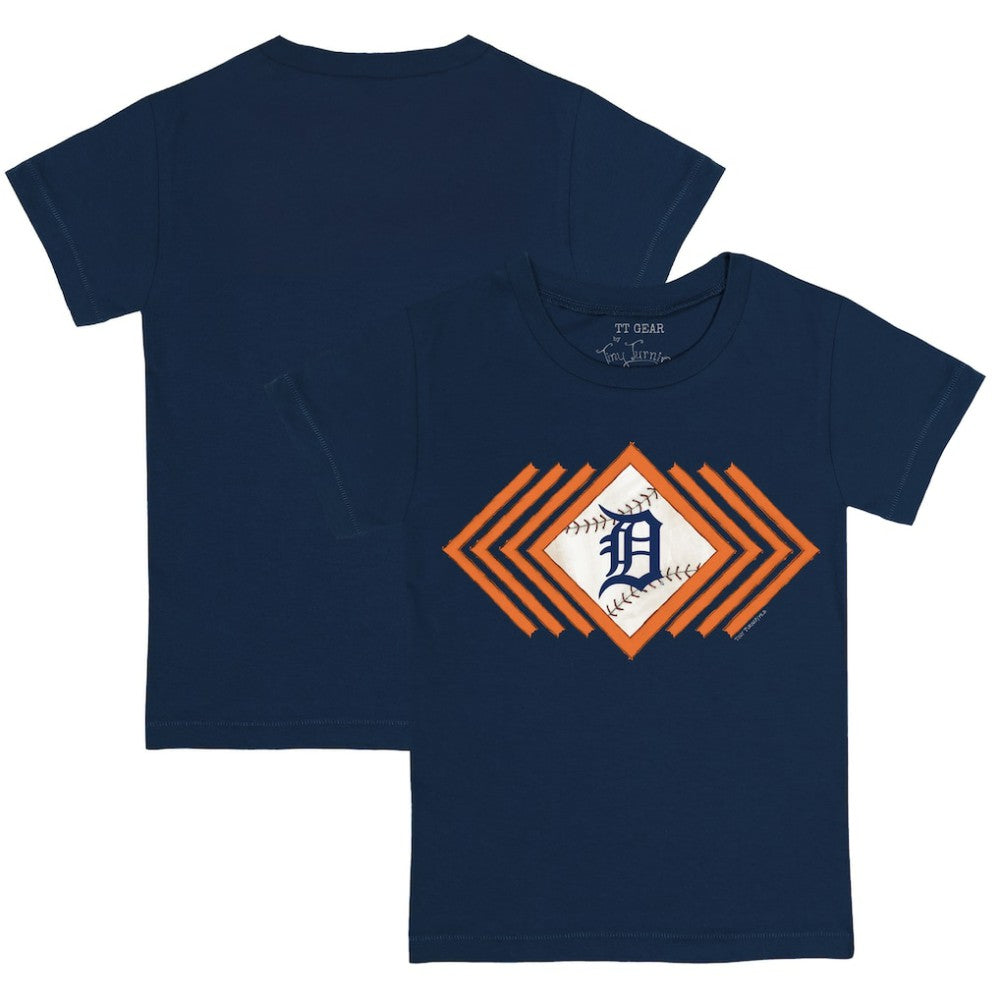 Detroit Tigers Tiny Turnip Youth Prism Arrows T-Shirt Navy