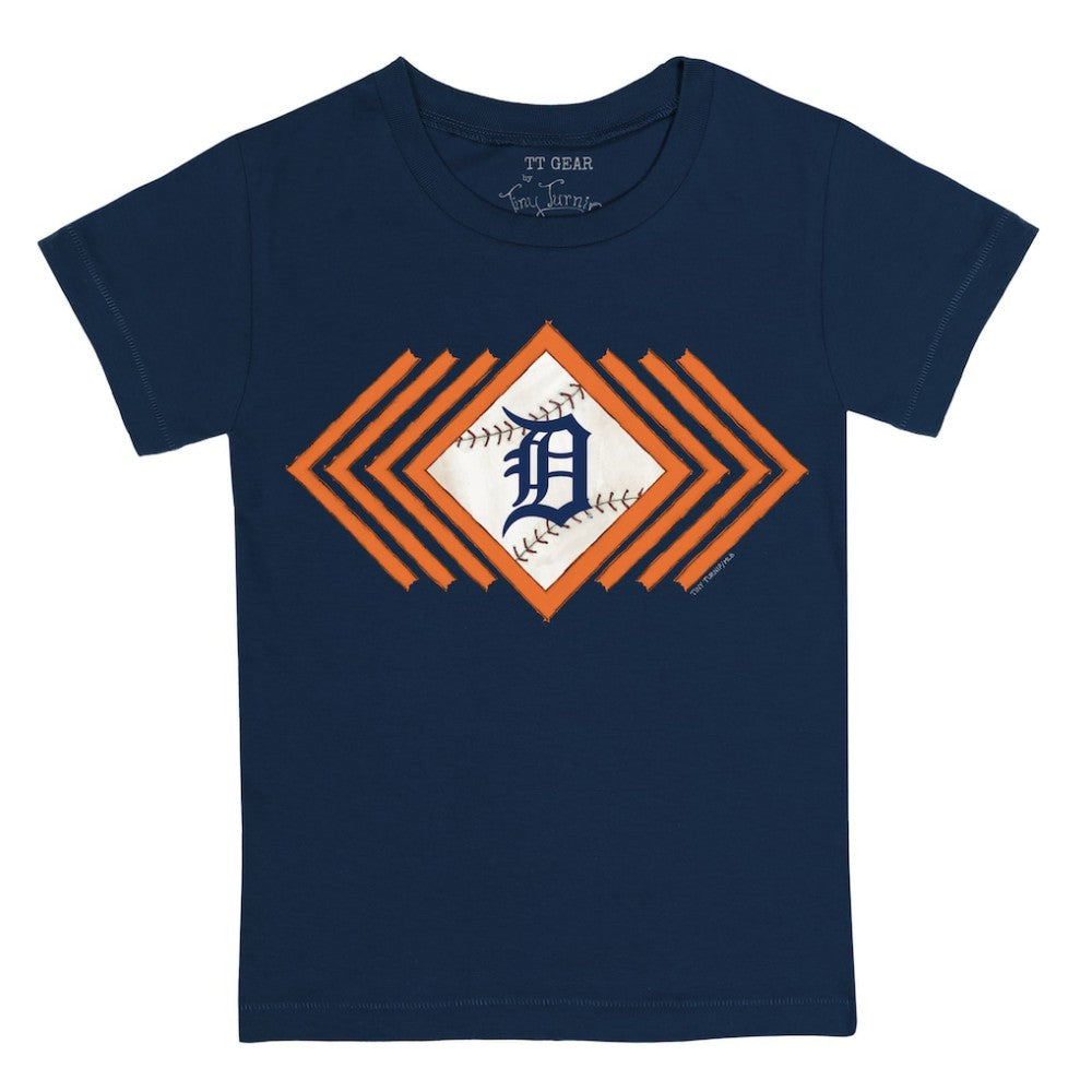 Detroit Tigers Tiny Turnip Youth Prism Arrows T-Shirt Navy