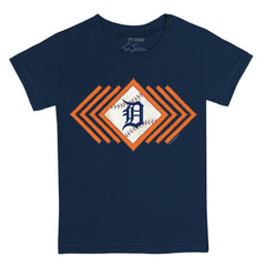 Detroit Tigers Tiny Turnip Youth Prism Arrows T-Shirt Navy