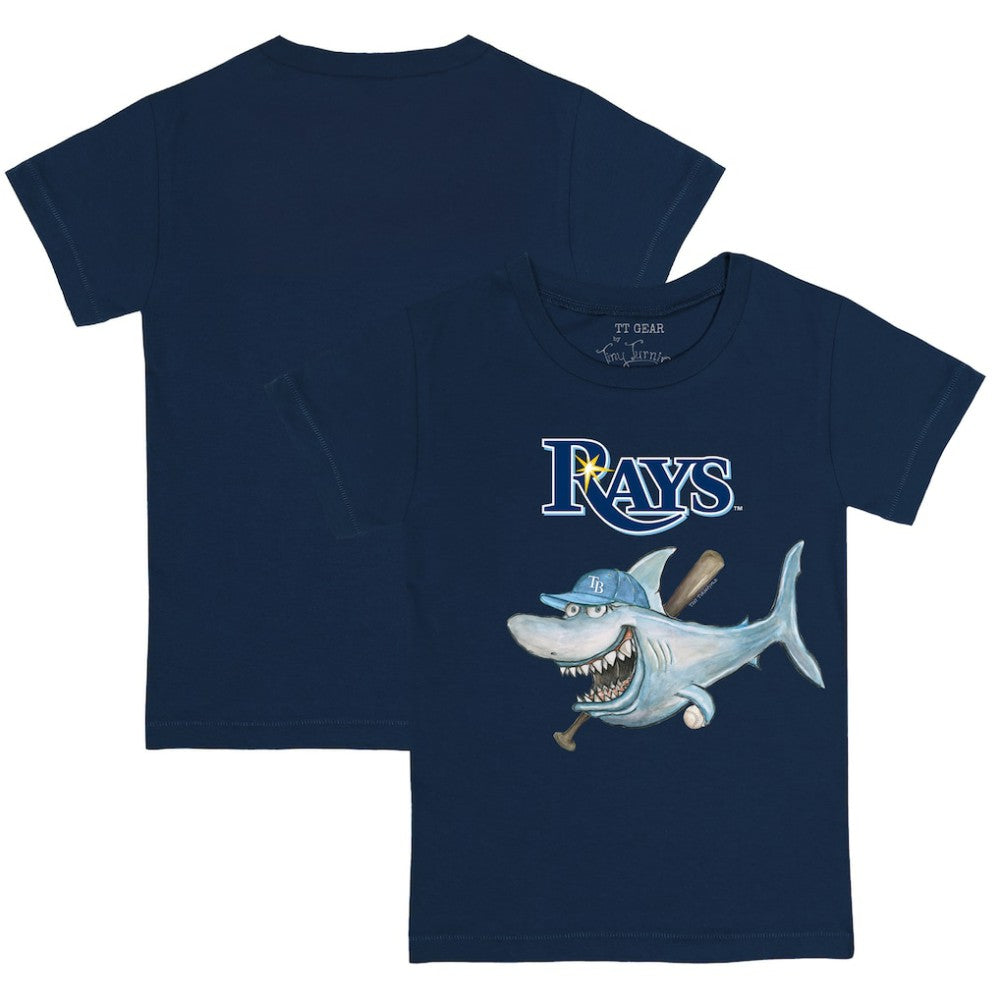 Tampa Bay Rays Tiny Turnip Youth Shark T-Shirt Navy