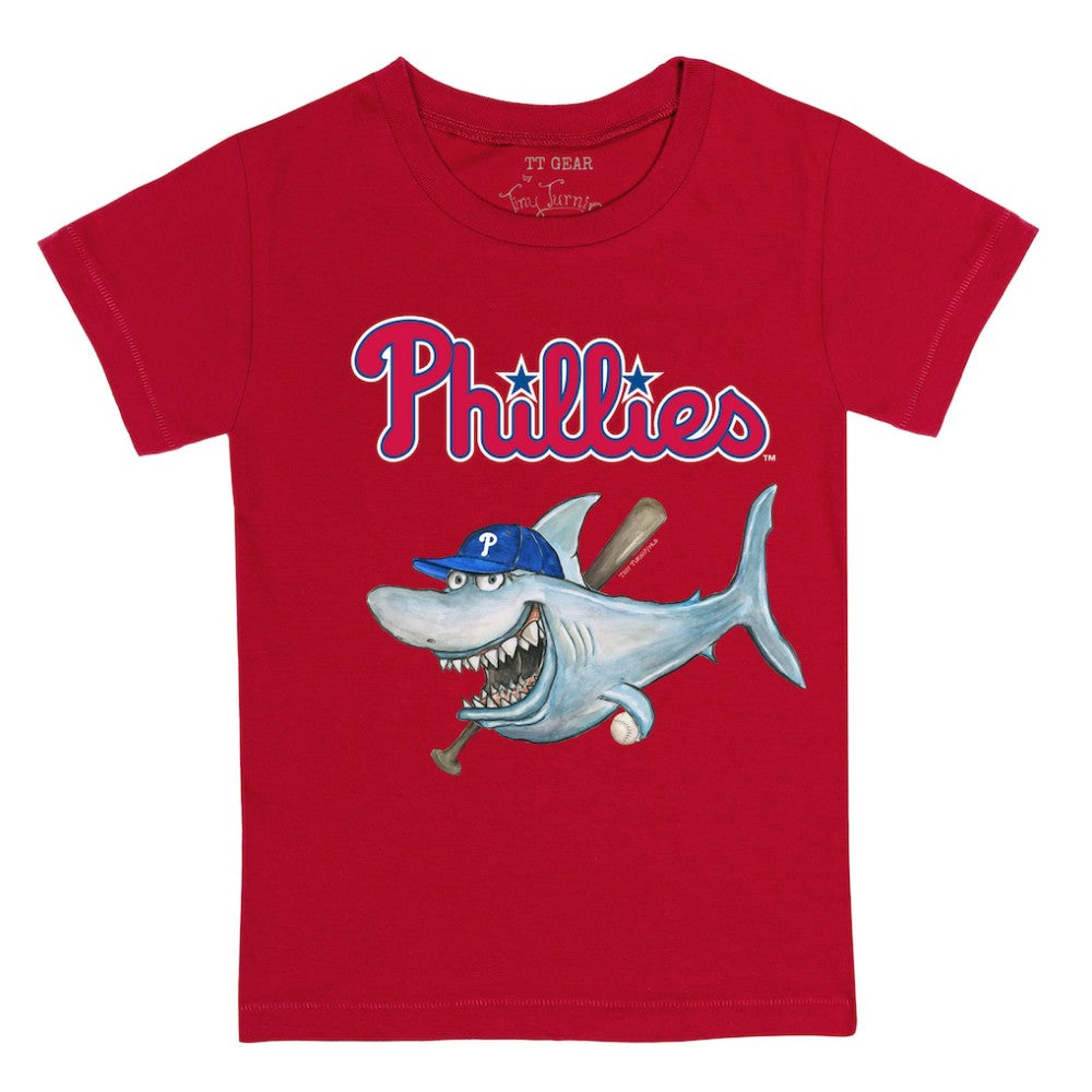 Philadelphia Phillies Tiny Turnip Youth Shark T-Shirt Red
