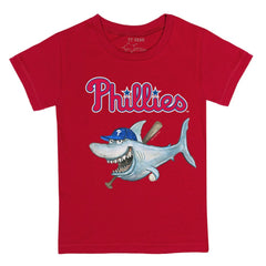 Philadelphia Phillies Tiny Turnip Youth Shark T-Shirt Red