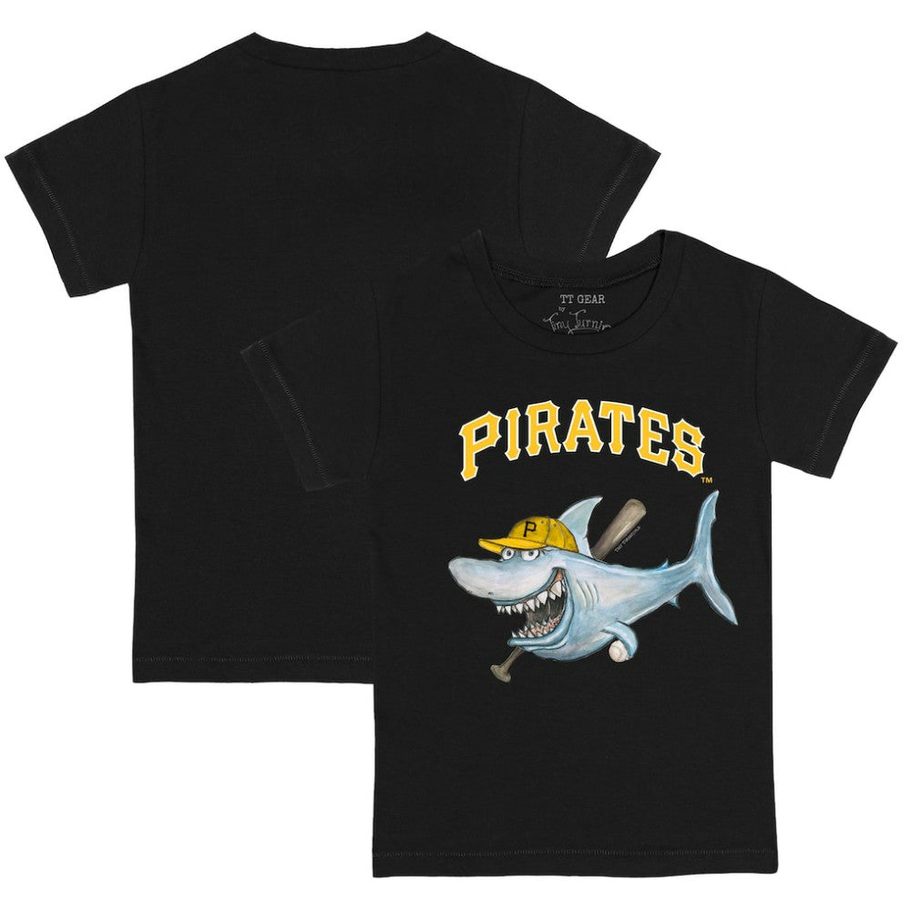 Pittsburgh Pirates Tiny Turnip Youth Shark T-Shirt Black