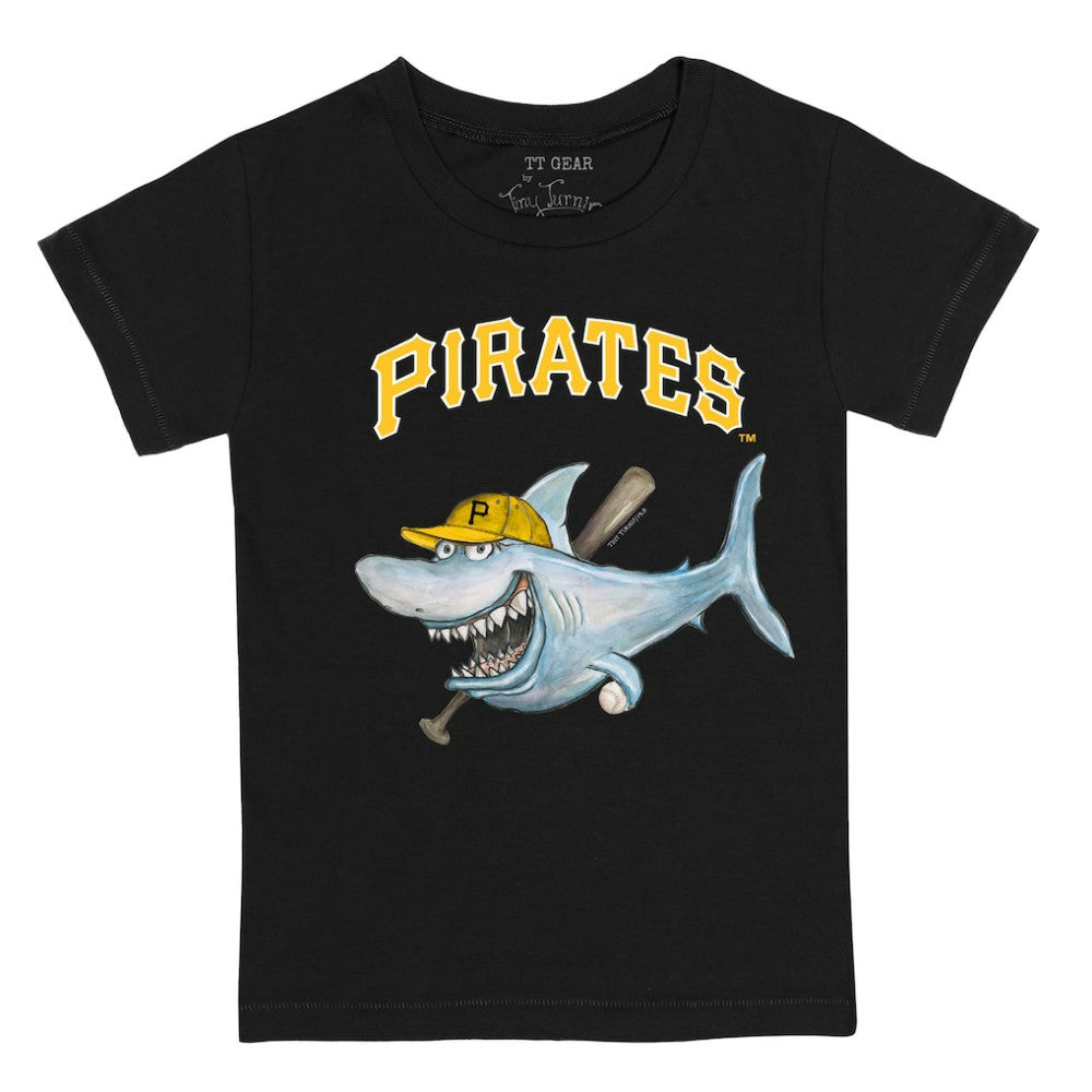 Pittsburgh Pirates Tiny Turnip Youth Shark T-Shirt Black