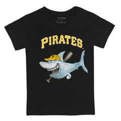 Pittsburgh Pirates Tiny Turnip Youth Shark T-Shirt Black