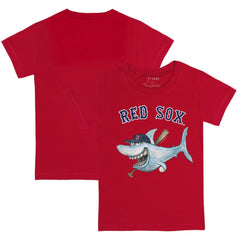 Boston Red Sox Tiny Turnip Youth Shark T-Shirt Red