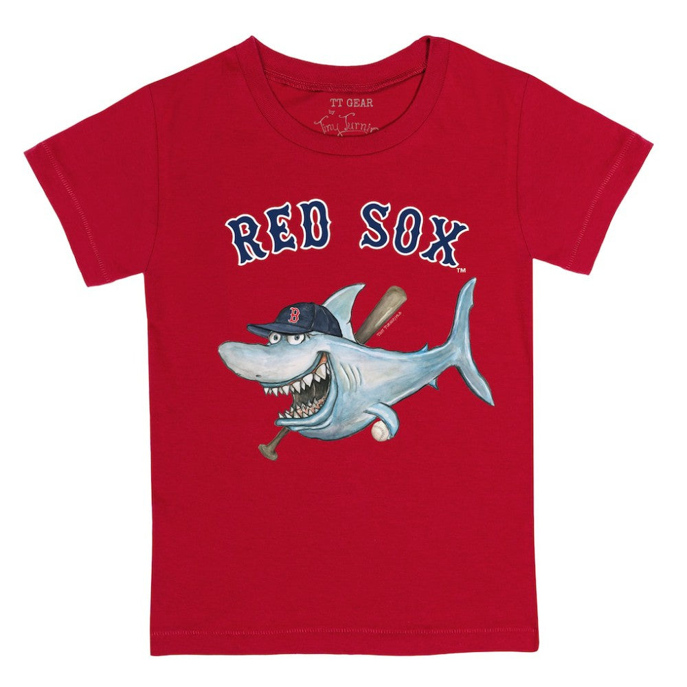 Boston Red Sox Tiny Turnip Youth Shark T-Shirt Red