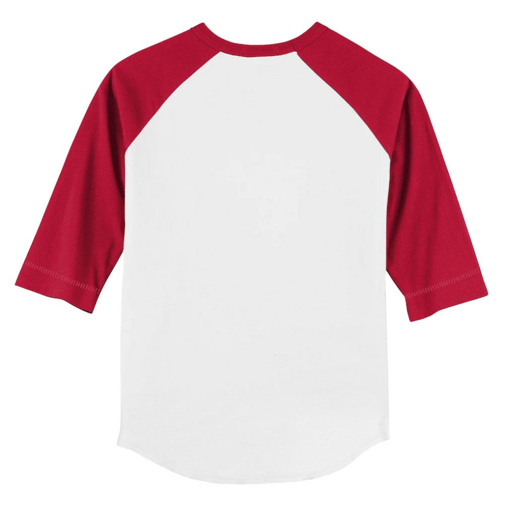 St. Louis Cardinals Tiny Turnip Youth Stacked 3/4-Sleeve Raglan T-Shirt White/Red