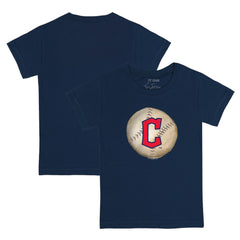 Cleveland Guardians Tiny Turnip Youth Stitched Baseball T-Shirt Navy