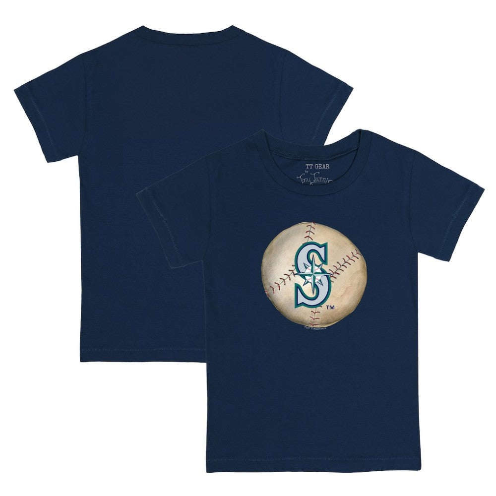 Seattle Mariners Tiny Turnip Youth Stitched Baseball T-Shirt Navy