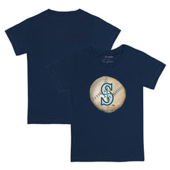 Seattle Mariners Tiny Turnip Youth Stitched Baseball T-Shirt Navy