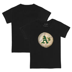Athletics Tiny Turnip Youth Stitched Baseball T-Shirt Black