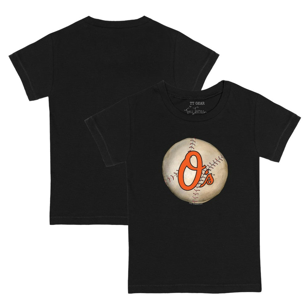 Baltimore Orioles Tiny Turnip Youth Stitched Baseball T-Shirt Black
