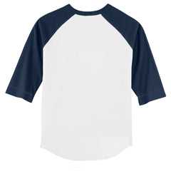 Seattle Mariners Tiny Turnip Youth Stitched Baseball 3/4-Sleeve Raglan T-Shirt White/Navy