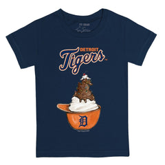 Detroit Tigers Tiny Turnip Youth Sundae Helmet T-Shirt Navy