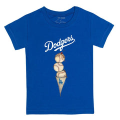 Los Angeles Dodgers Tiny Turnip Youth Triple Scoop T-Shirt Royal