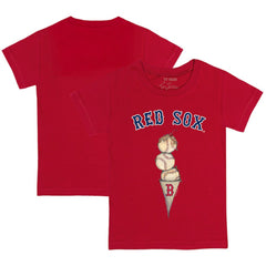 Boston Red Sox Tiny Turnip Youth Triple Scoop T-Shirt Red
