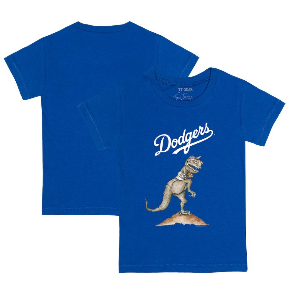 Los Angeles Dodgers Tiny Turnip Youth TT Rex T-Shirt Royal