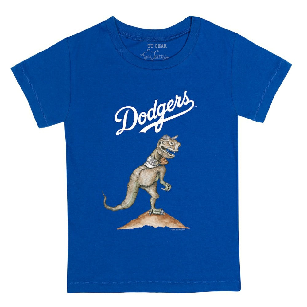 Los Angeles Dodgers Tiny Turnip Youth TT Rex T-Shirt Royal