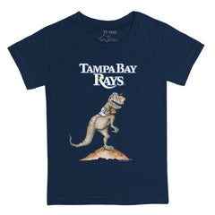 Tampa Bay Rays Tiny Turnip Youth TT Rex T-Shirt Navy