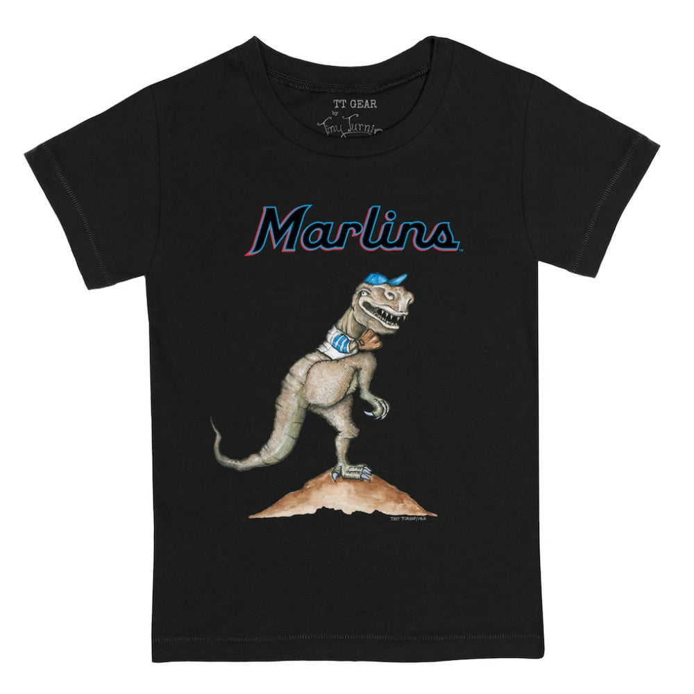 Miami Marlins Tiny Turnip Youth TT Rex T-Shirt Black