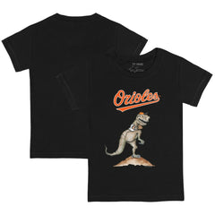 Baltimore Orioles Tiny Turnip Youth TT Rex T-Shirt Black