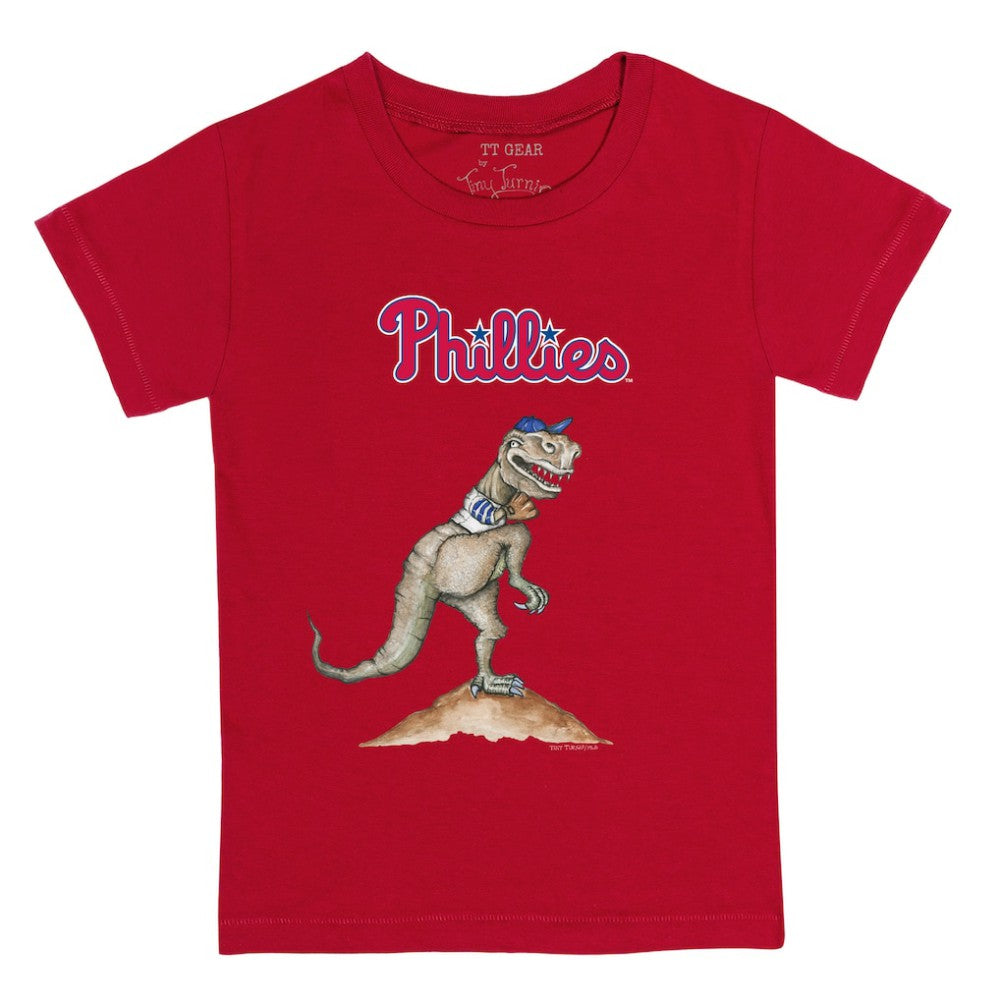 Philadelphia Phillies Tiny Turnip Youth TT Rex T-Shirt Red