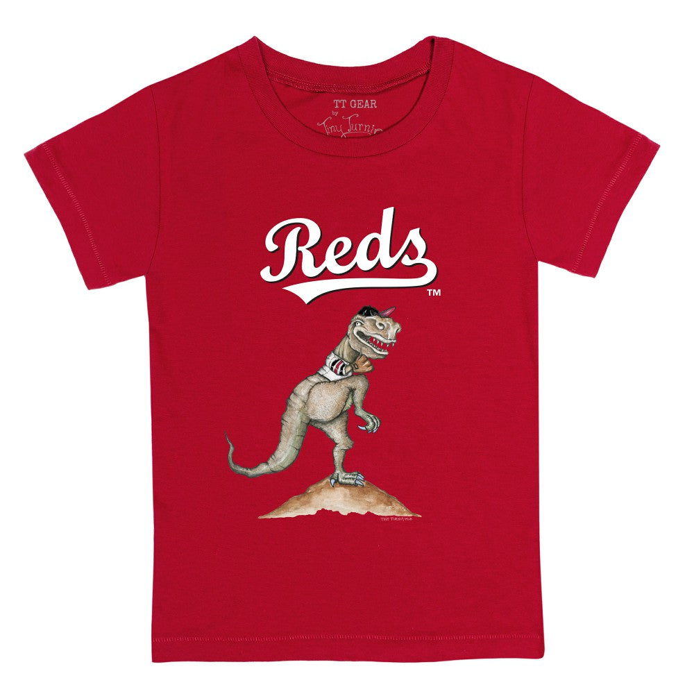 Cincinnati Reds Tiny Turnip Youth TT Rex T-Shirt Red