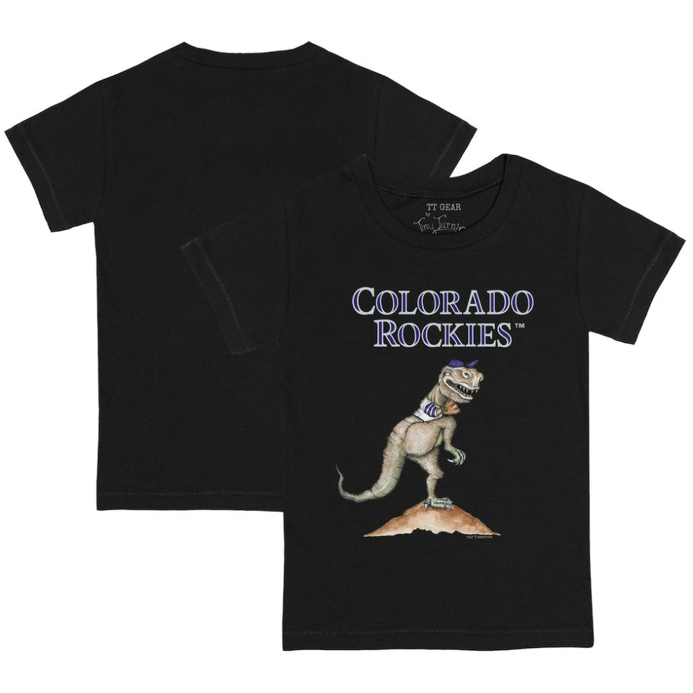 Colorado Rockies Tiny Turnip Youth TT Rex T-Shirt Black