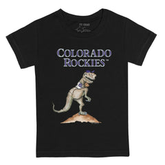 Colorado Rockies Tiny Turnip Youth TT Rex T-Shirt Black