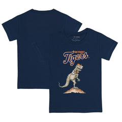 Detroit Tigers Tiny Turnip Youth TT Rex T-Shirt Navy