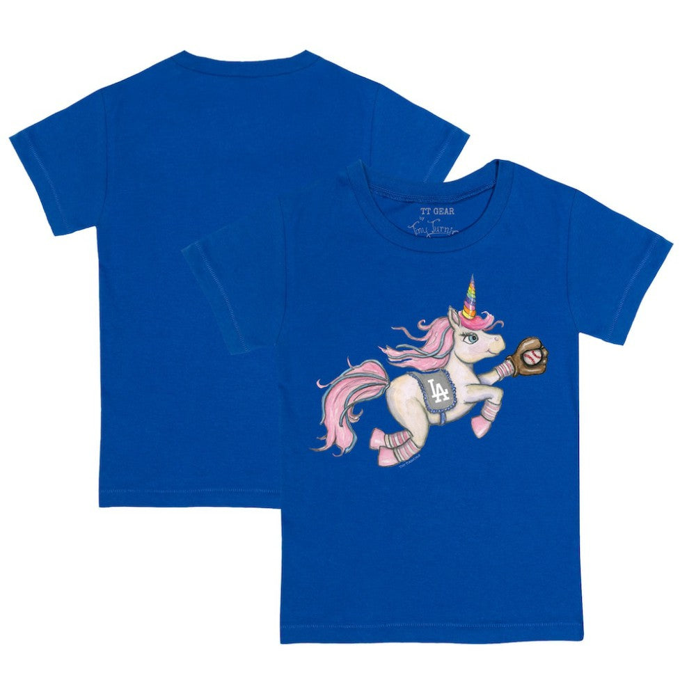 Los Angeles Dodgers Tiny Turnip Youth Unicorn T-Shirt Royal