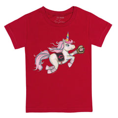 Cincinnati Reds Tiny Turnip Youth Unicorn T-Shirt Red