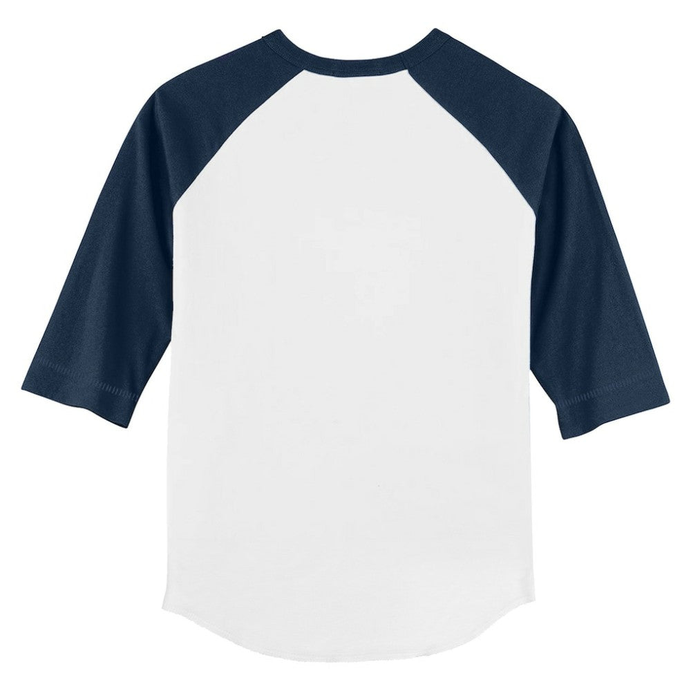Detroit Tigers Tiny Turnip Youth Unicorn 3/4-Sleeve Raglan T-Shirt White/Navy